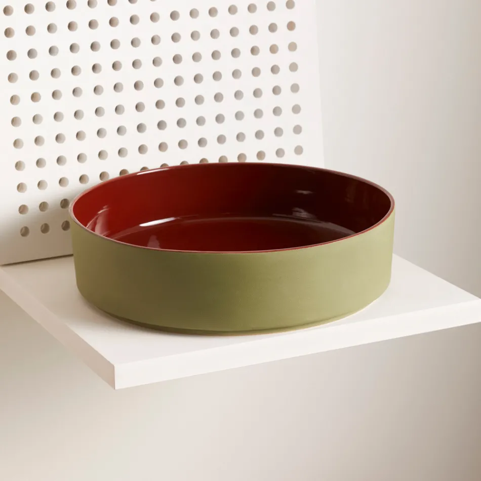 Lavabo en grès cérame de différentes finitions Made in Italy - Enveloppe Viadurini