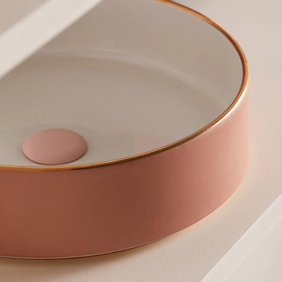 Lavabo en grès cérame de différentes finitions Made in Italy - Enveloppe Viadurini