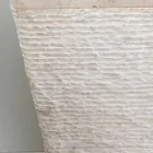 Lavabo en pierre naturelle, colonne Robin, monobloc blanc Viadurini