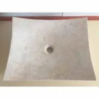 Lavabo en pierre naturelle de Love design blanc, pièce unique Viadurini