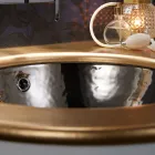 Lavabo à encastrer en Fire Clay de 3 finitions Made in Italy - Erioli Viadurini