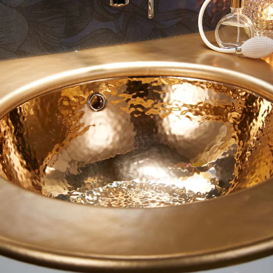 Lavabo à encastrer en Fire Clay de 3 finitions Made in Italy - Erioli Viadurini