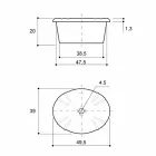 Lavabo encastré en porcelaine classique fabriqué à la main en Italie, Santiago Viadurini