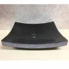 Lavabo noir en pierre naturelle Love, pièce unique Viadurini