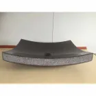 Lavabo noir en pierre naturelle Love, pièce unique Viadurini