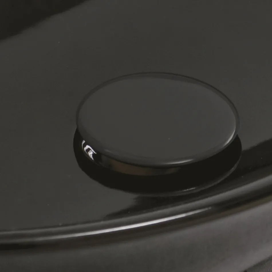 Lavabo à poser ovale en céramique de couleur brillante Made in Italy - Nelly Viadurini