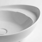Vasque à poser ovale en céramique Made in Italy - Mammut Viadurini