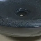 Vasque à poser design en pierre naturelle Ziva noire Viadurini