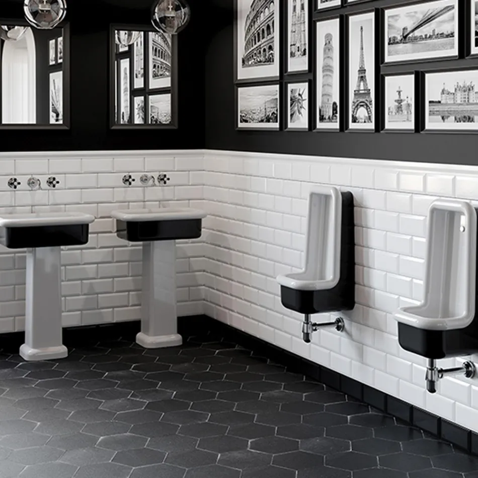 Vasque à poser rectangulaire en céramique - Holly Viadurini