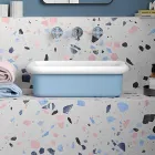 Vasque à poser rectangulaire en céramique - Holly Viadurini