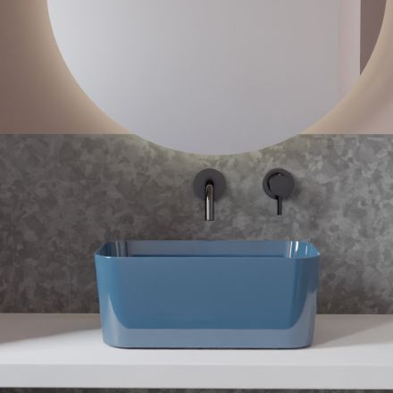 Lavabo en céramique disponible en différentes couleurs Made in Italy - Panier Viadurini