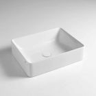 Vasque à poser rectangulaire L 50 cm en céramique Made in Italy - Rotolino Viadurini