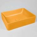 Vasque à poser rectangulaire L 60 cm en céramique Made in Italy - Rotolino