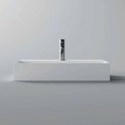 Lavabo à poser rectangulaire suspendu ou moderne 60x30 cm en céramique - Loi Viadurini