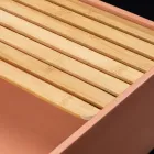 Vasque à Poser Rectangulaire en Terrazzo Orange du Mali - Azalée Viadurini