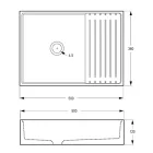 Vasque à Poser Rectangulaire en Terrazzo Orange du Mali - Azalée Viadurini