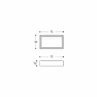 Vasque à poser rectangulaire et moderne en pierre design - Farartlav3 Viadurini