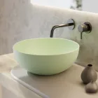 Vasque à poser ronde en céramique colorée L 40 cm - Chicco Viadurini