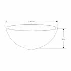 Lavabo à poser rond en résine finition blanc optique - Circle Viadurini