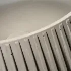 Vasque à poser ronde en ciment et résine - Ibisco Viadurini