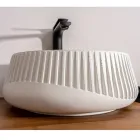 Vasque à poser ronde en ciment et résine - Ibisco Viadurini