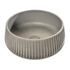 Vasque à poser ronde en ciment et résine - Ibisco Viadurini