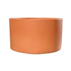 Vasque à Poser Ronde en Terrazzo Orange du Mali - Azalée Viadurini