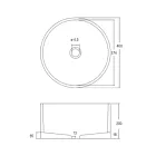 Vasque à Poser Ronde en Terrazzo Orange du Mali - Azalée Viadurini