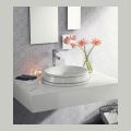Lavabo de salle de bain semi-encastré en Fire Clay Made in Italy - Erasmo