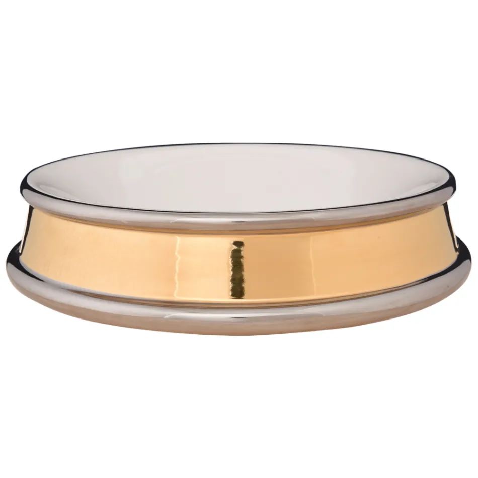 Lavabo design semi-encastré en terre réfractaire peinte à la main produit en Italie, Manilo Viadurini