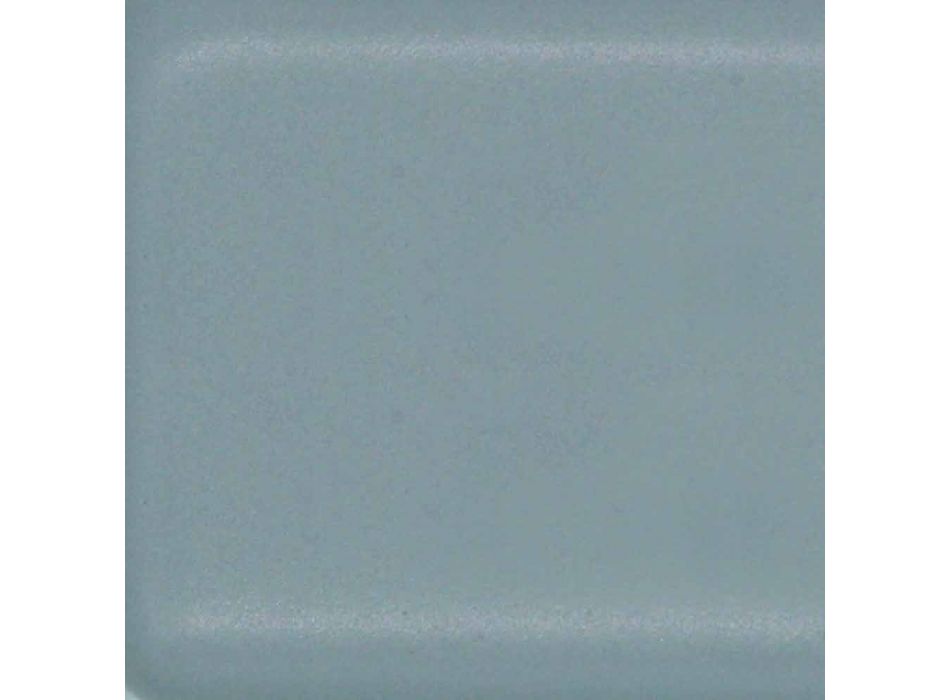 Lavabo semi-encastré en céramique blanche ou colorée par Trabia Design Viadurini