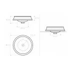 Lavabo semi-encastré en différentes finitions en Fire Clay Made in Italy - Erasmo Viadurini