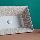 Lavabo semi-encastré en Fire Clay de différentes finitions Made in Italy - Ultima Viadurini