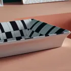 Lavabo semi-encastré en Fire Clay de différentes finitions Made in Italy - Ultima Viadurini