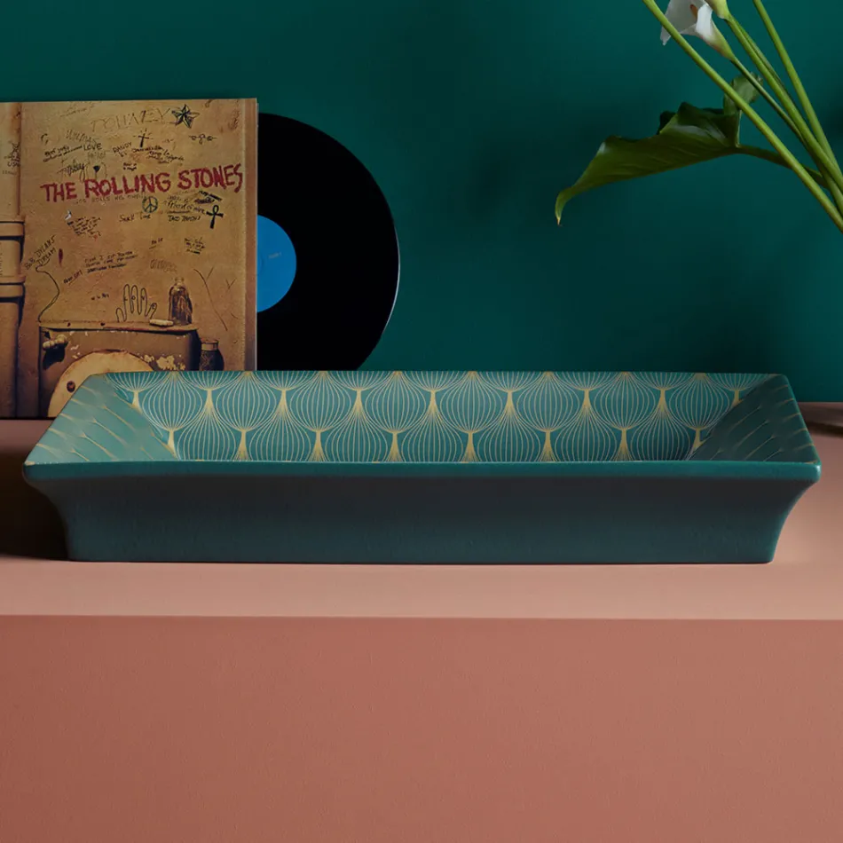 Lavabo semi-encastré en Fire Clay de différentes finitions Made in Italy - Ultima Viadurini