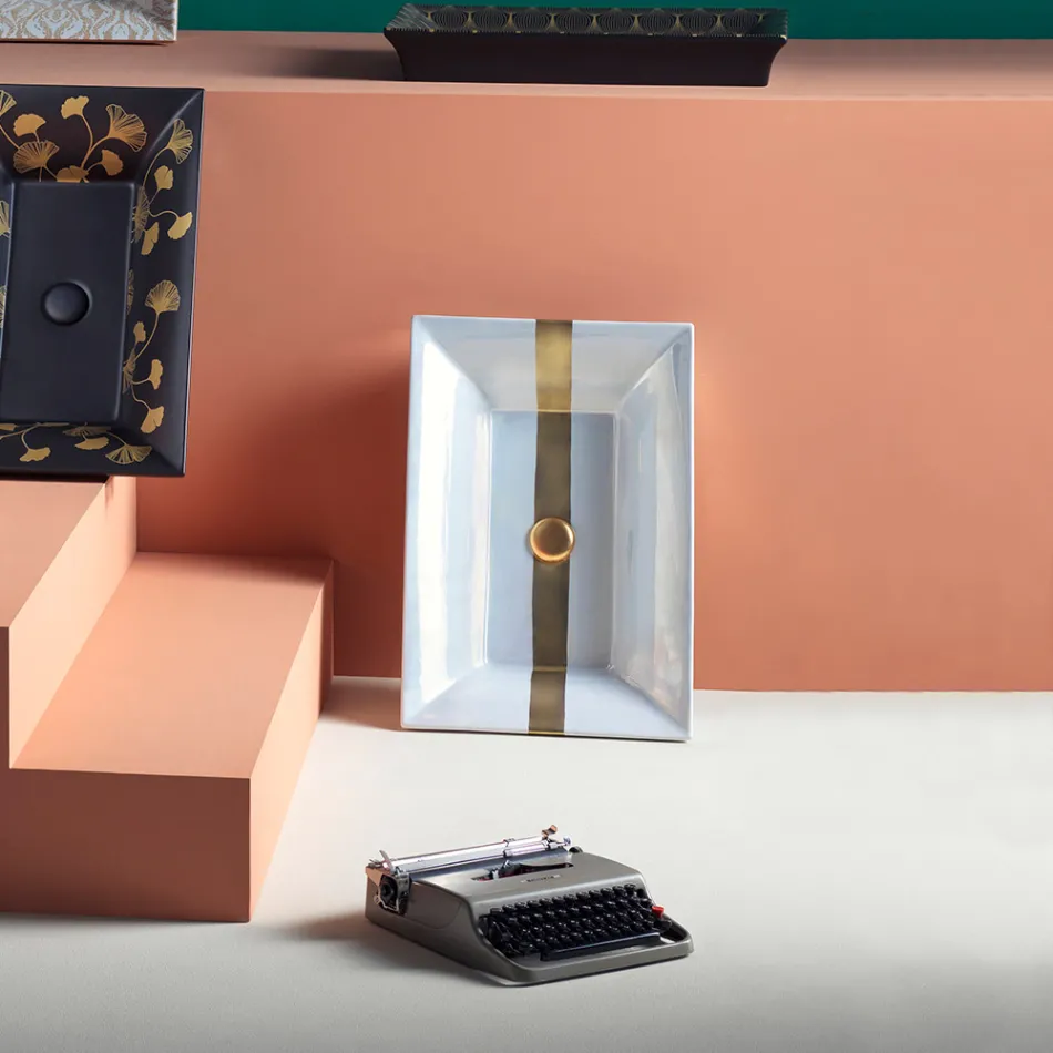 Lavabo semi-encastré en Fire Clay de différentes finitions Made in Italy - Ultima Viadurini