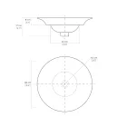 Vasque semi-encastrée en porcelaine française de première qualité - Pausa Viadurini