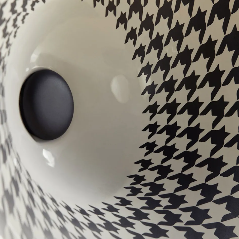 Vasque semi-encastrée en porcelaine française de première qualité - Pausa Viadurini