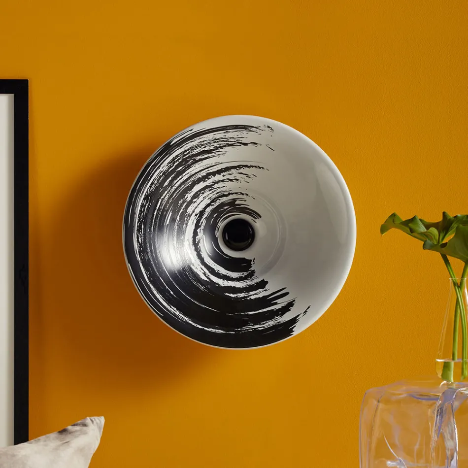 Vasque semi-encastrée en porcelaine française de première qualité - Pausa Viadurini