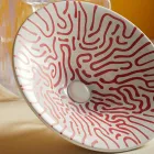 Vasque semi-encastrée en porcelaine française de première qualité - Pausa Viadurini