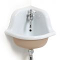 Lavabo Angulaire Suspendu en Céramique Blanche et Colorée 42 cm - Angelino