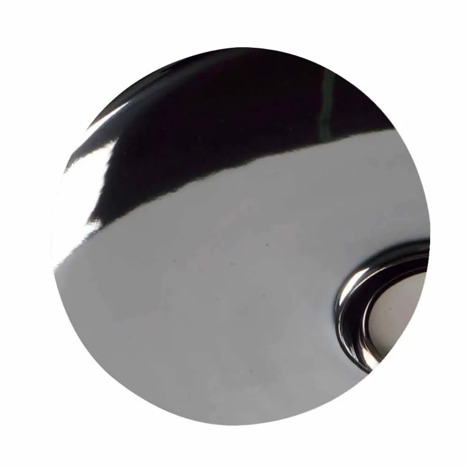 Lavabo suspendu en céramique design moderne Sun 60x45 cm, fabriqué en Italie Viadurini