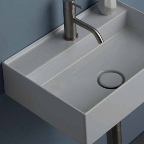 lavabo suspendu en ceramique 50x35 cm dim disponible en differentes couleurs