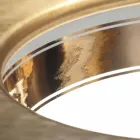 Evier de style baroque en terre cuite et or, fabriqué en Italie, en Égée Viadurini