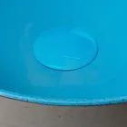 Vasque à poser en Raku foncé, fabriquée en Italie - Gouttière Viadurini