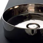 vasque ronde colorée en céramique Icône d'appui Alice Céramique Viadurini