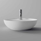 Vasque à poser ronde en céramique Made in Italy pour la salle de bain - Omarance Viadurini