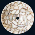 support en pierre ronde agate Mila Countertop, pièce unique Viadurini