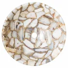 support en pierre ronde agate Mila Countertop, pièce unique Viadurini