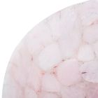 Lavabo à poser rond en quartz rose Paloma, fait main Viadurini